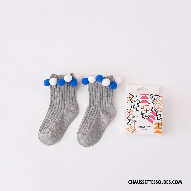 Chaussettes Mi Hautes Fille Enfant Matelassé Manuel L'automne Hiver Milieu Vert Foncé