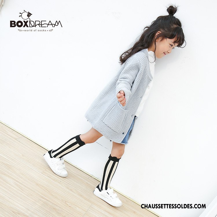Chaussettes Mi Hautes Fille Enfant Milieu Homme Le Nouveau Beige Printemps Blanc