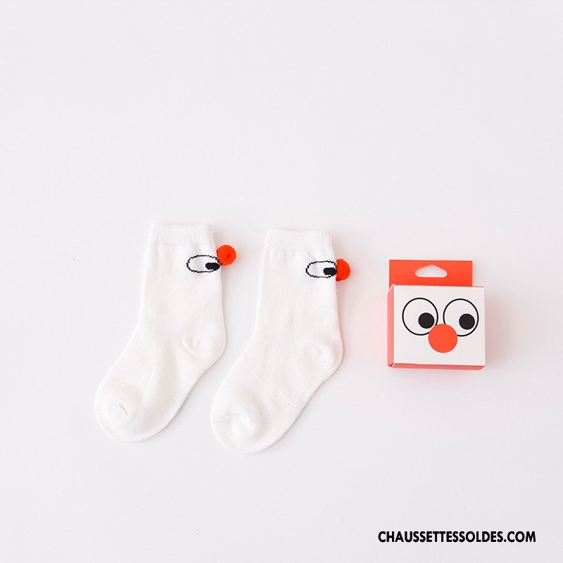 Chaussettes Mi Hautes Fille Enfant Nouveau Bébé Petit L'automne Hiver Blanc