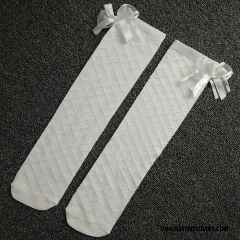 Chaussettes Mi Hautes Fille Grille Coton Bio Milieu Losange 100% Coton Papillon Rose