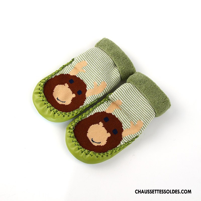 Chaussettes Mi Hautes Fille Hiver Le Nouveau Kaki Cuir Bébé Enfant