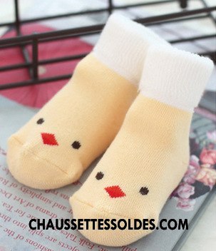Chaussettes Mi Hautes Fille Homme Femme 100% Coton Thermiques Dessin Animé Bébé Rose