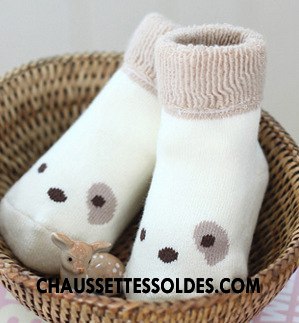 Chaussettes Mi Hautes Fille Homme Femme 100% Coton Thermiques Dessin Animé Bébé Rose