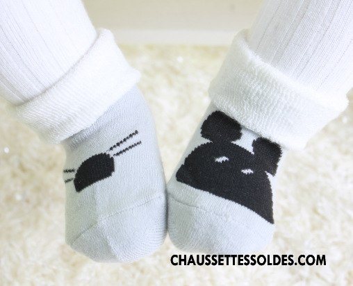 Chaussettes Mi Hautes Fille Homme Femme 100% Coton Thermiques Dessin Animé Bébé Rose