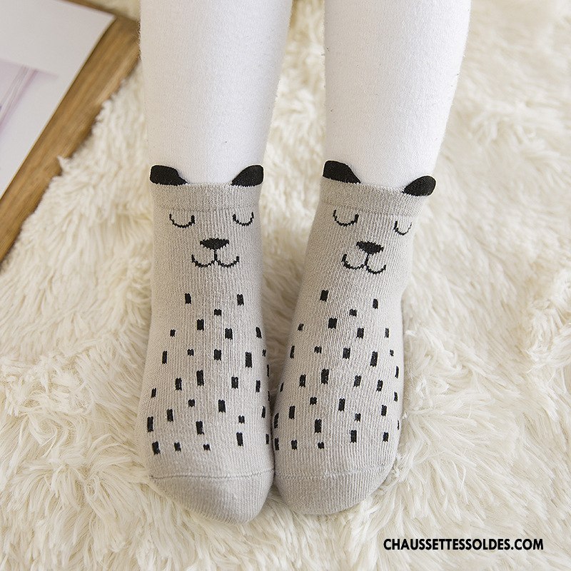 Chaussettes Mi Hautes Fille L'automne Printemps Bébé Dimensionnel Chaussettes En Coton Milieu Rose