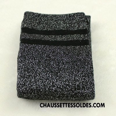 Chaussettes Mi Hautes Fille L'automne Rayé Femme Le Nouveau Printemps Milieu Gris
