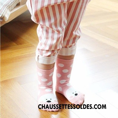 Chaussettes Mi Hautes Fille Le Nouveau Courte Antidérapant Enfant Matelassé Jaune