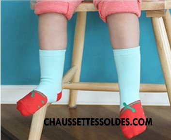 Chaussettes Mi Hautes Fille Le Nouveau Courte Antidérapant Enfant Matelassé Jaune