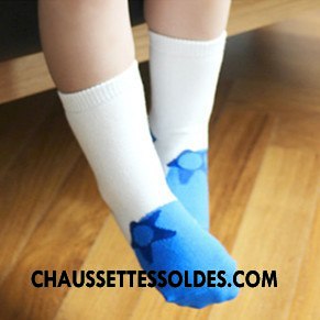 Chaussettes Mi Hautes Fille Le Nouveau Courte Antidérapant Enfant Matelassé Jaune