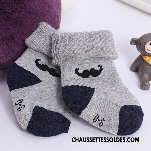 Chaussettes Mi Hautes Fille Le Nouveau Matelassé Bébé Terry Enfant Vert