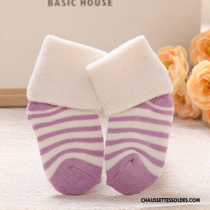 Chaussettes Mi Hautes Fille Le Nouveau Matelassé Bébé Terry Enfant Vert