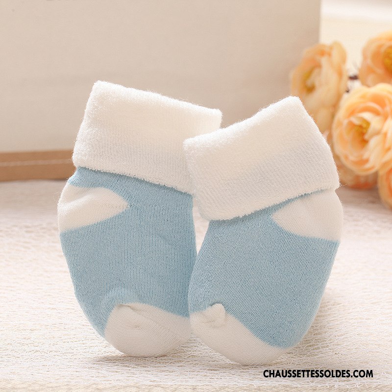 Chaussettes Mi Hautes Fille Le Nouveau Matelassé Bébé Terry Enfant Vert