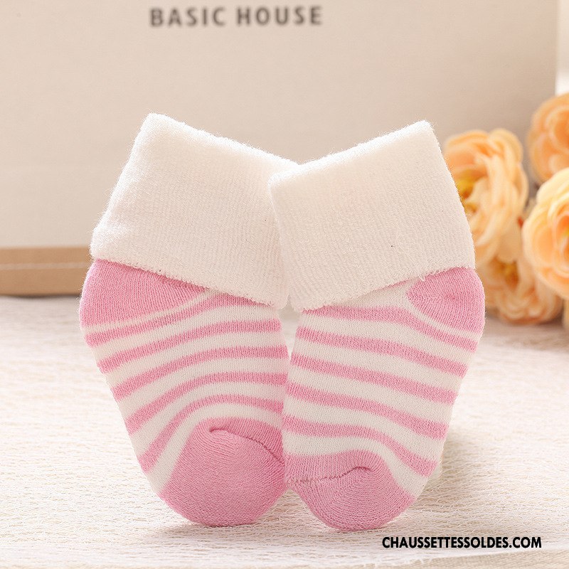 Chaussettes Mi Hautes Fille Le Nouveau Matelassé Bébé Terry Enfant Vert