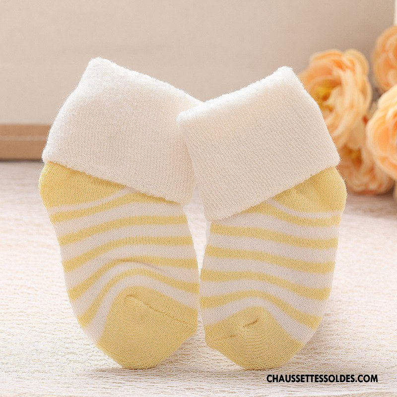 Chaussettes Mi Hautes Fille Le Nouveau Matelassé Bébé Terry Enfant Vert