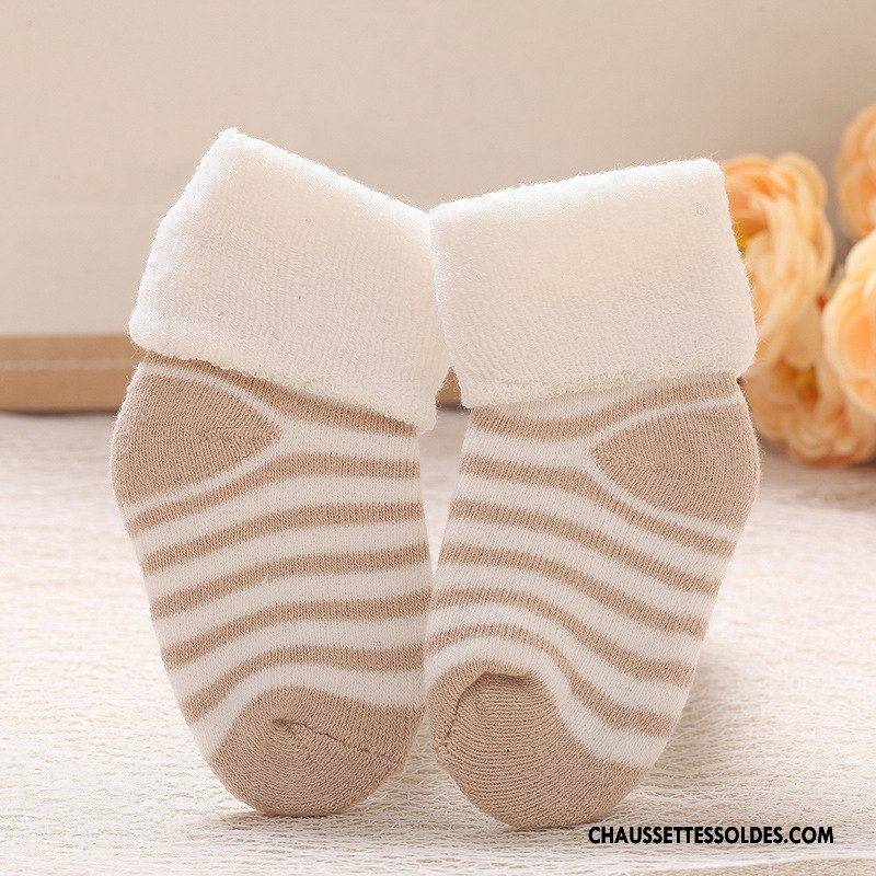 Chaussettes Mi Hautes Fille Le Nouveau Matelassé Bébé Terry Enfant Vert
