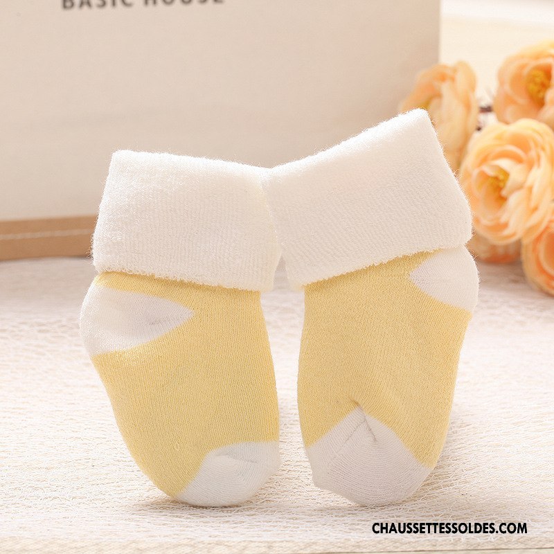 Chaussettes Mi Hautes Fille Le Nouveau Matelassé Bébé Terry Enfant Vert