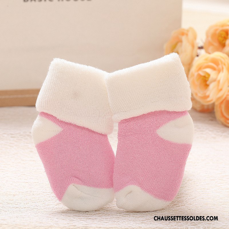 Chaussettes Mi Hautes Fille Le Nouveau Matelassé Bébé Terry Enfant Vert