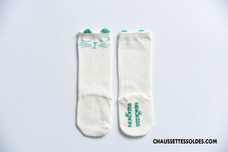 Chaussettes Mi Hautes Fille Long Stock Bébé Printemps Enfant L'automne Charmant Gris