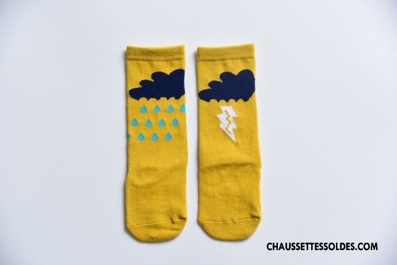 Chaussettes Mi Hautes Fille Long Stock Bébé Printemps Enfant L'automne Charmant Gris