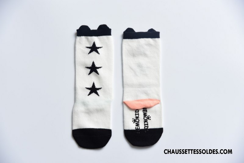 Chaussettes Mi Hautes Fille Long Stock Bébé Printemps Enfant L'automne Charmant Gris