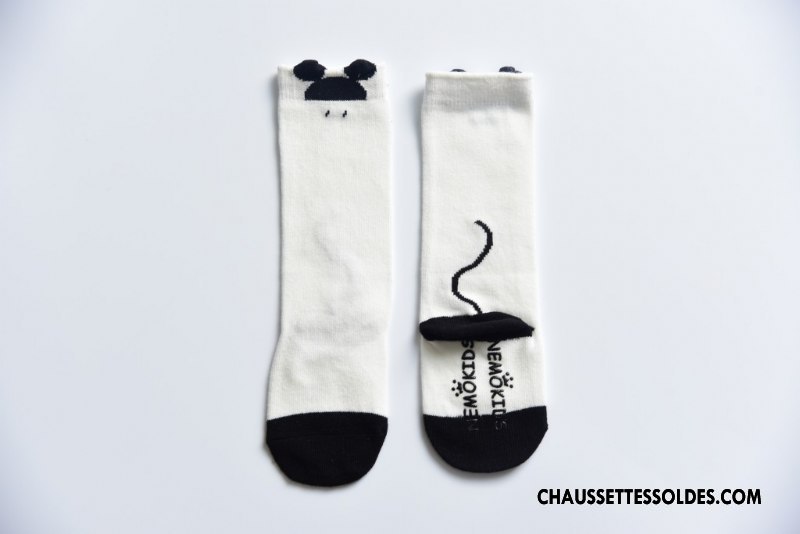 Chaussettes Mi Hautes Fille Long Stock Bébé Printemps Enfant L'automne Charmant Gris