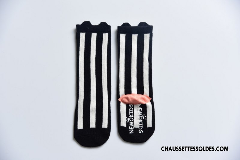Chaussettes Mi Hautes Fille Long Stock Bébé Printemps Enfant L'automne Charmant Gris