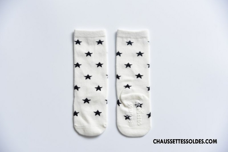 Chaussettes Mi Hautes Fille Long Stock Bébé Printemps Enfant L'automne Charmant Gris