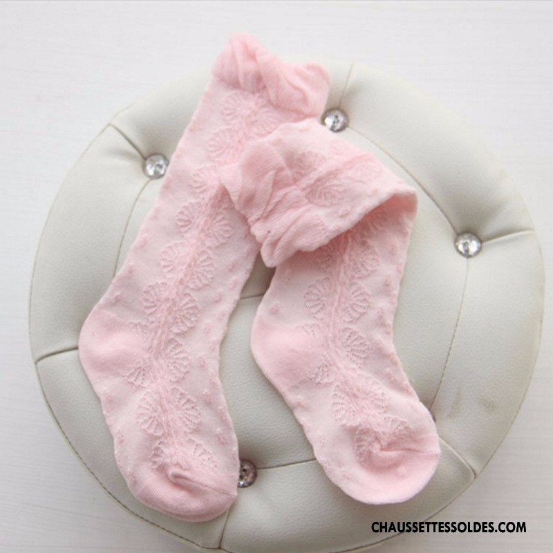 Chaussettes Mi Hautes Fille Légère Dentelle Milieu Engrener Femme Flocon De Neige Violet