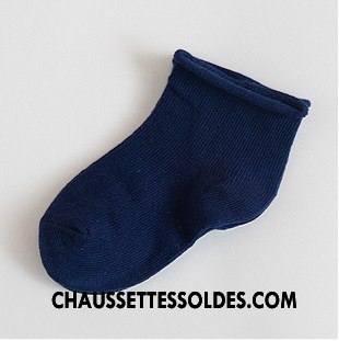 Chaussettes Mi Hautes Fille Matelassé Bébé Bouche Libre 100% Coton Enfant Ourlet Pure Vert