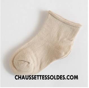 Chaussettes Mi Hautes Fille Matelassé Bébé Bouche Libre 100% Coton Enfant Ourlet Pure Vert