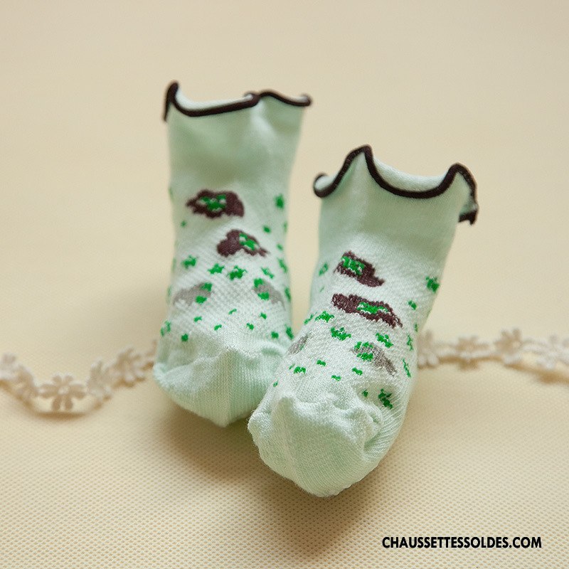 Chaussettes Mi Hautes Fille Matelassé Bébé Princesse Engrener Été Le Nouveau Blanc