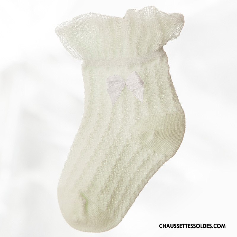 Chaussettes Mi Hautes Fille Matelassé Papillon Bébé Le Nouveau Dentelle Enfant Bleu
