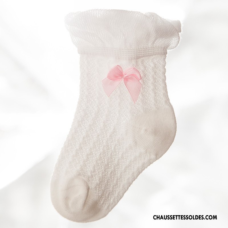 Chaussettes Mi Hautes Fille Matelassé Papillon Bébé Le Nouveau Dentelle Enfant Bleu