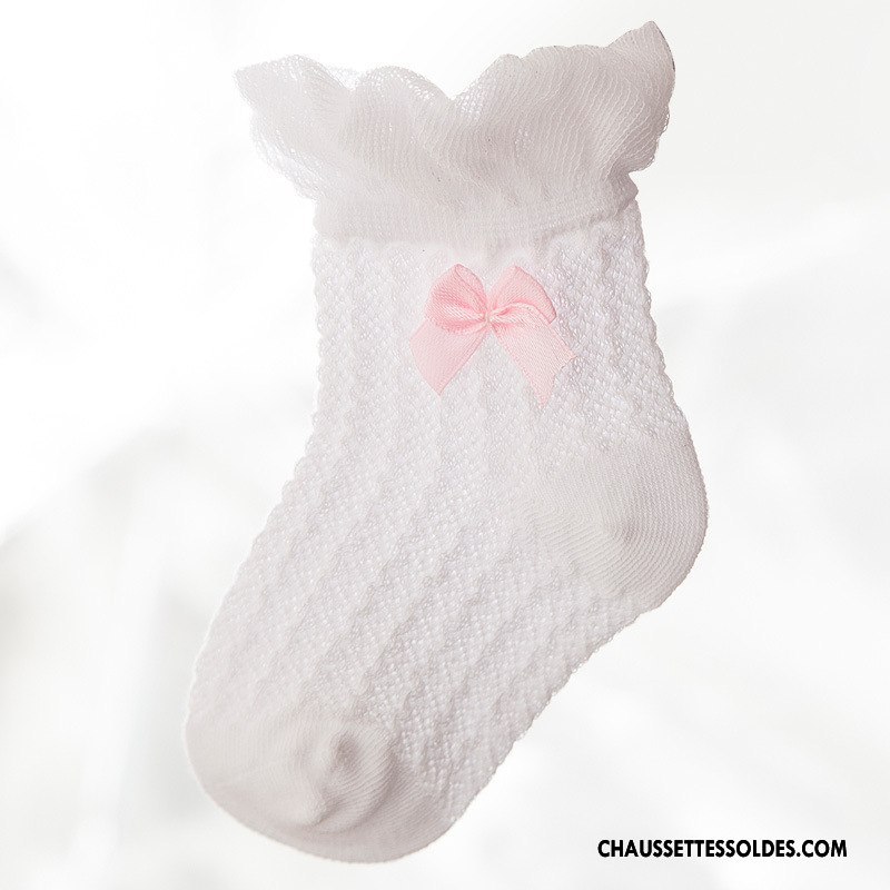 Chaussettes Mi Hautes Fille Matelassé Papillon Bébé Le Nouveau Dentelle Enfant Bleu
