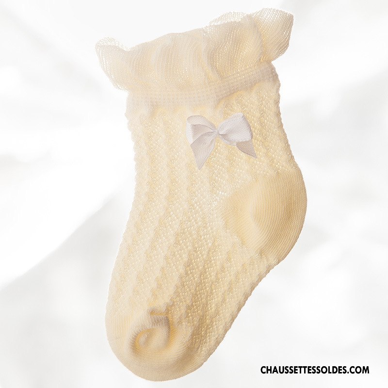 Chaussettes Mi Hautes Fille Matelassé Papillon Bébé Le Nouveau Dentelle Enfant Bleu