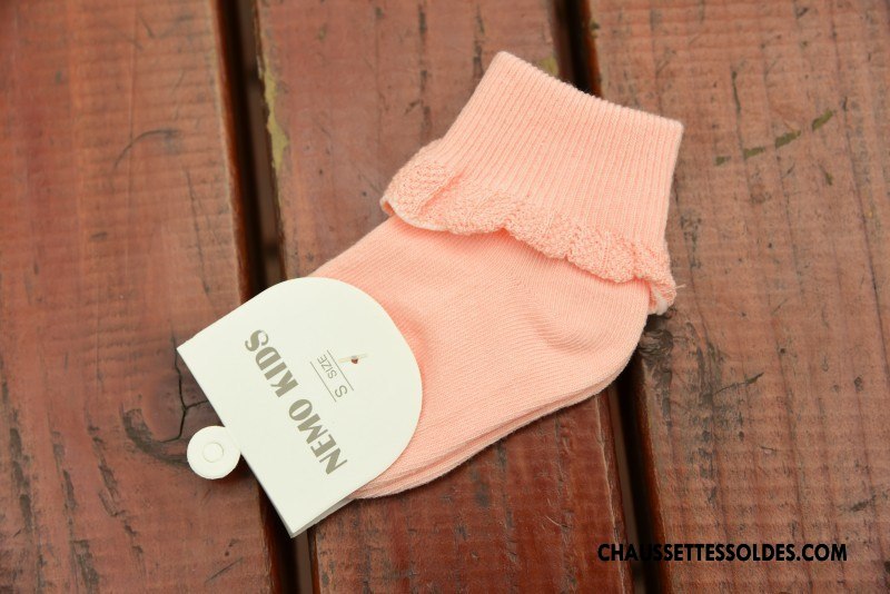 Chaussettes Mi Hautes Fille Nouvelles Arrivées Matelassé Beige Exquis Coton Bio Dentelle Blanc