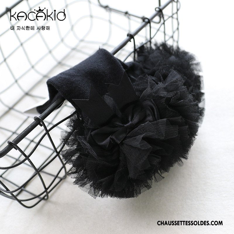 Chaussettes Mi Hautes Fille Princesse Milieu Le Nouveau Chaussettes En Coton Dentelle Femme Gris Foncé