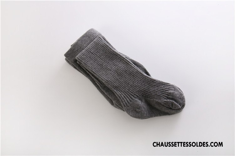 Chaussettes Mi Hautes Fille Printemps Beige Enfant Coton Bio L'automne Guêtres Leggings Blanc