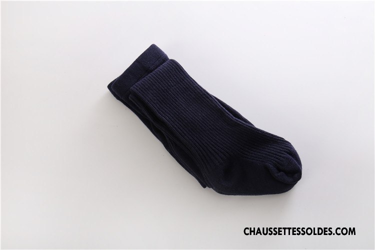 Chaussettes Mi Hautes Fille Printemps Beige Enfant Coton Bio L'automne Guêtres Leggings Blanc