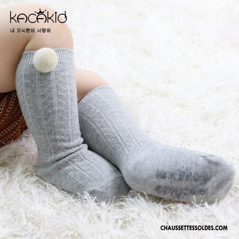 Chaussettes Mi Hautes Fille Printemps Le Nouveau Peluche Homme Charmant Petit Gris