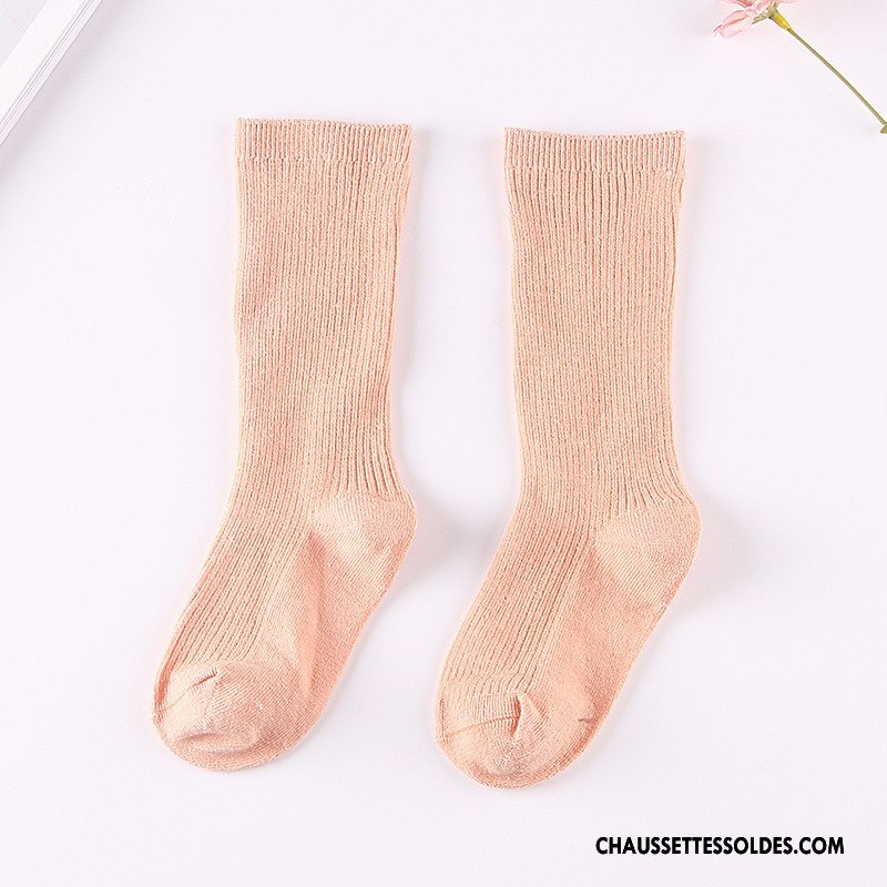 Chaussettes Mi Hautes Fille Rayé Femme Thermiques Le Nouveau L'automne Beige Blanc