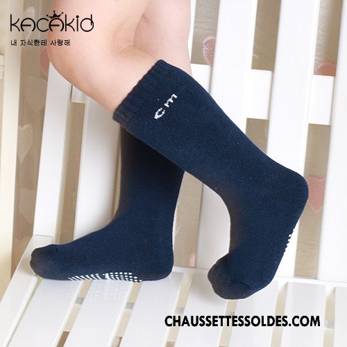 Chaussettes Mi Hautes Fille Terry Enfant L'automne Femme Homme Hiver Jaune