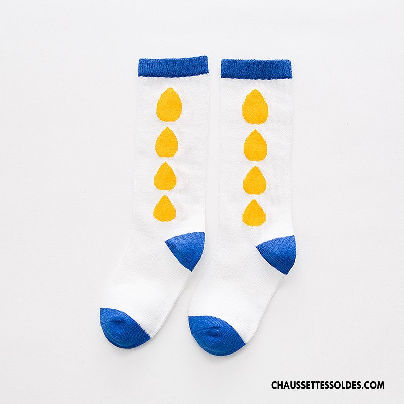 Chaussettes Mi Hautes Fille Tous Les Assortis Matelassé Charmant Enfant Mouvement Milieu Rouge