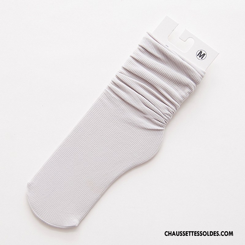 Chaussettes Mi Hautes Fille Très Mince Enfant Matelassé Chaussette De Noël Velours Femme Pure Bleu
