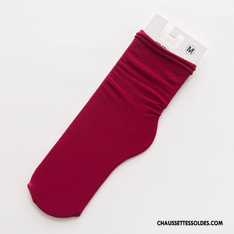 Chaussettes Mi Hautes Fille Très Mince Enfant Matelassé Chaussette De Noël Velours Femme Pure Bleu
