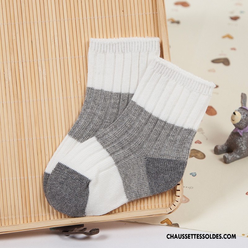 Chaussettes Mi Hautes Fille Élève Été Matelassé Milieu Enfant Cuisse Fishnet Bleu