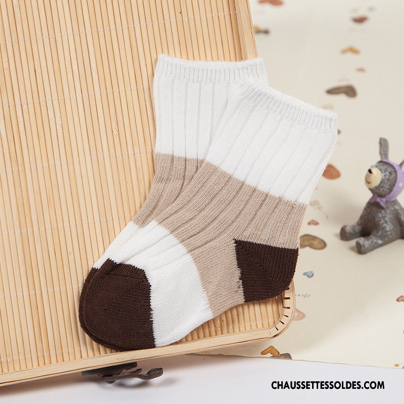 Chaussettes Mi Hautes Fille Élève Été Matelassé Milieu Enfant Cuisse Fishnet Bleu