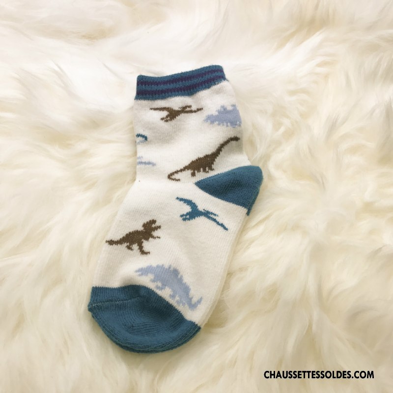 Chaussettes Mi Hautes Garçon Bicolore Enfant Milieu Homme Coton Bio Printemps Gris