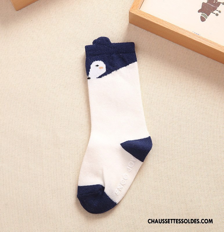 Chaussettes Mi Hautes Garçon Bébé Charmant Homme Milieu Printemps 100% Coton Gris Foncé