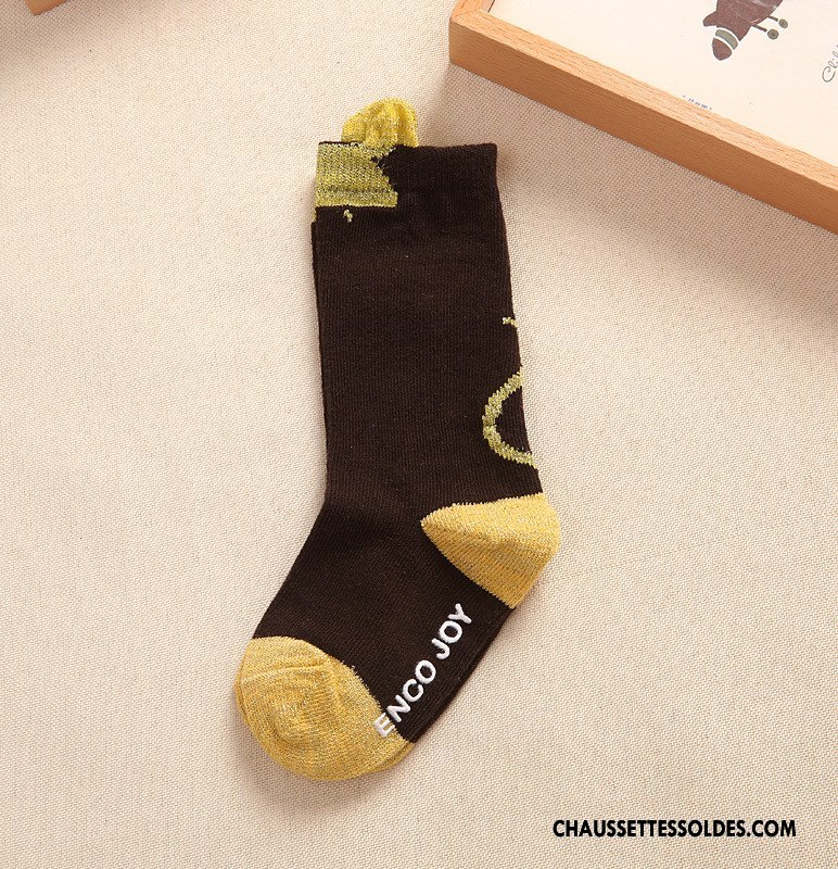 Chaussettes Mi Hautes Garçon Bébé Charmant Homme Milieu Printemps 100% Coton Gris Foncé